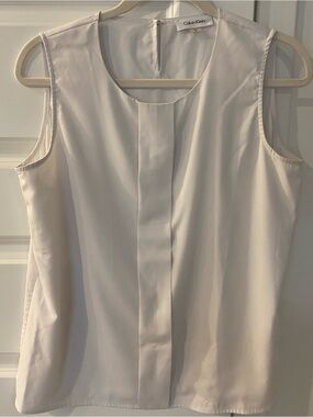Calvin Klein Light Cream Sleeveless Top
